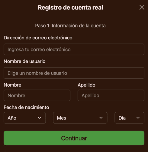 REGISTRO Cocoa casino